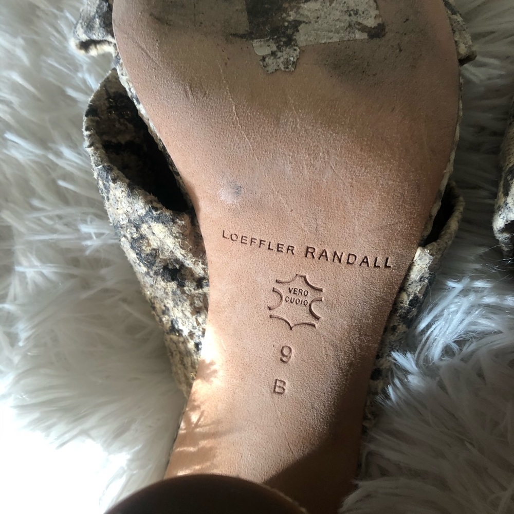 Loeffler Randall coco Knotted snakeskin slide 9 - Picture 7 of 14